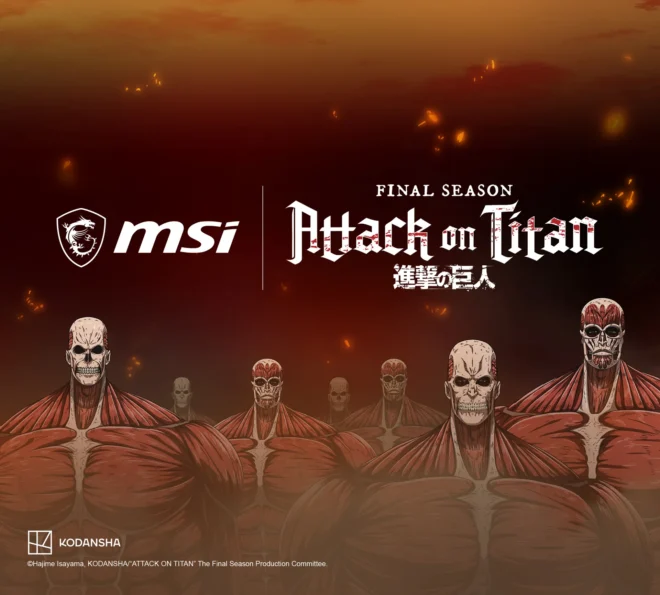 MSIから『進撃の巨人』特別モデルの製品発売が決定！全世界で販売予定！