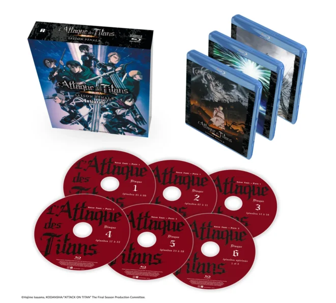 フランス：『進撃の巨人 The Final Season』フランス語版BD/DVD完全版、2026年10月発売決定！